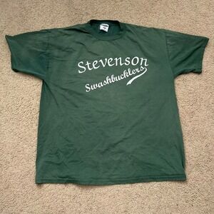 Vintage Stevenson Swashbucklers University green t-shirt